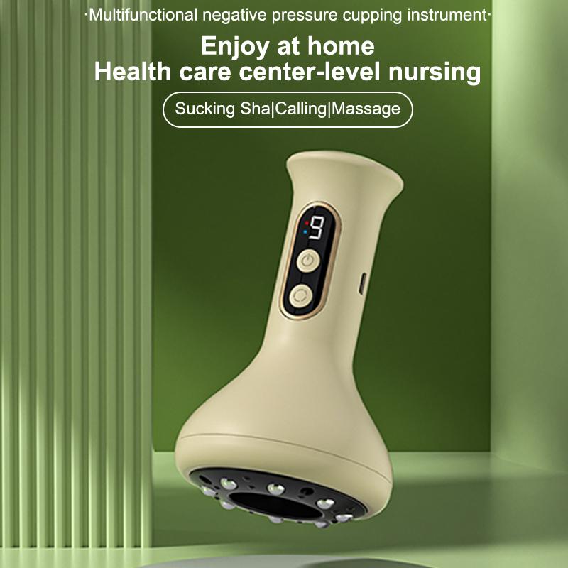 USB Rechargeable Abdominal Massager For Hot Compress And Adjustable Guasha Cupping Intensity Arm And Leg Massage Handheld