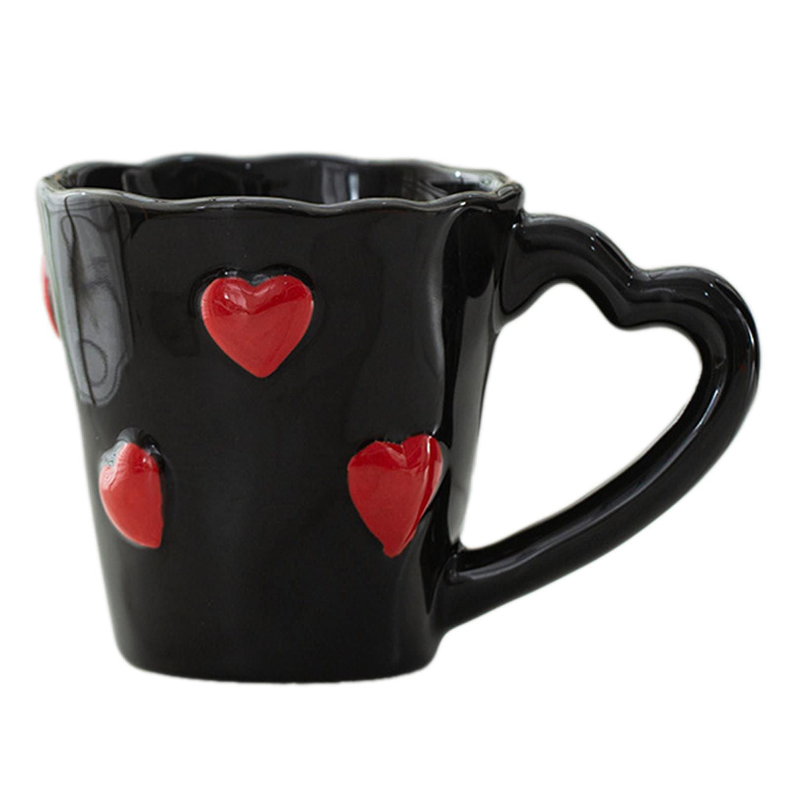 

Couples Pink Coffee Mug Heart Ceramic Valentine s Day Romantic Water Mug Drinkware Sweet Design couples Everyday Joys Expressing As Shown
