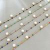 Gold Double Layer Pearl Black Bead Bracelet – Elegant Pearl Chain Jewelry, Vintage Party Gift for Women