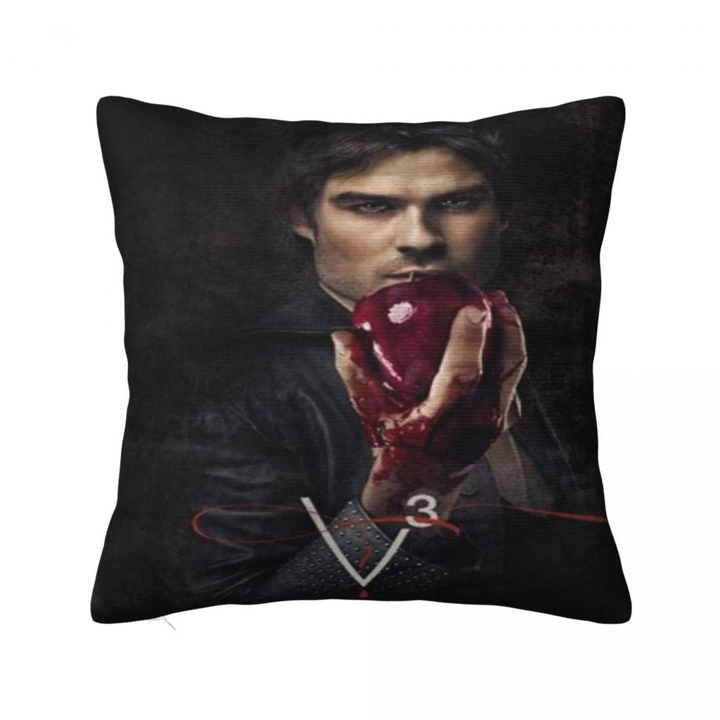 Warm Home Damon Salvatoredecoration Pillowcase Merch Pillow Cover Zipper Multiple Sizes