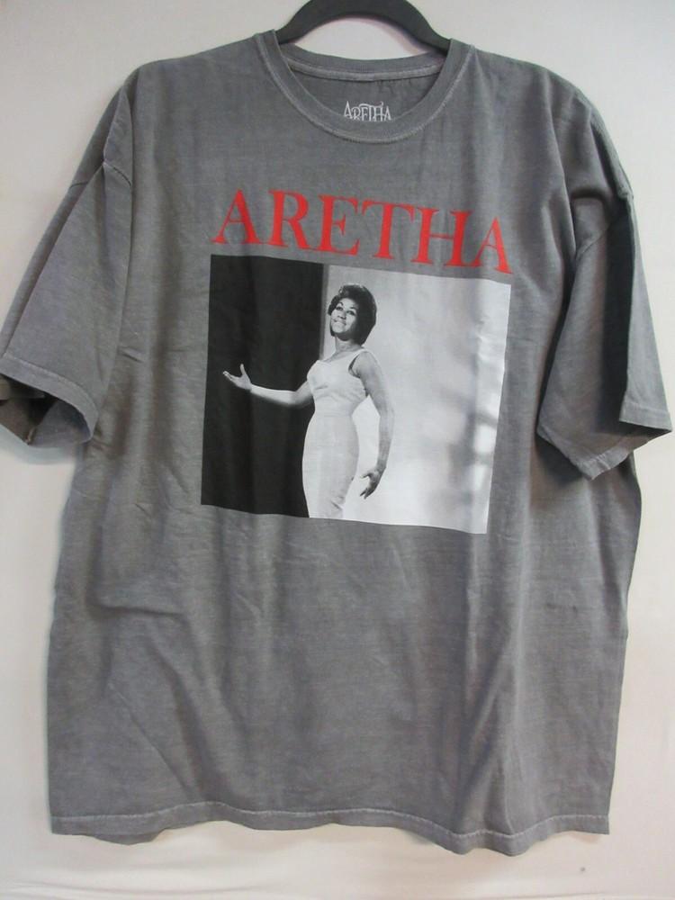 ARETHA FRANKLIN OFFICIAL MERCH RED NAME BAND CONCERT MUSIC SHIRT 2XL / XXL (3xl) Unisex T-Shirt XL