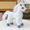 Saddle Standing Foal Plush Doll Long Mane Cartoon Horse Stuffed Toy  Room Decoration