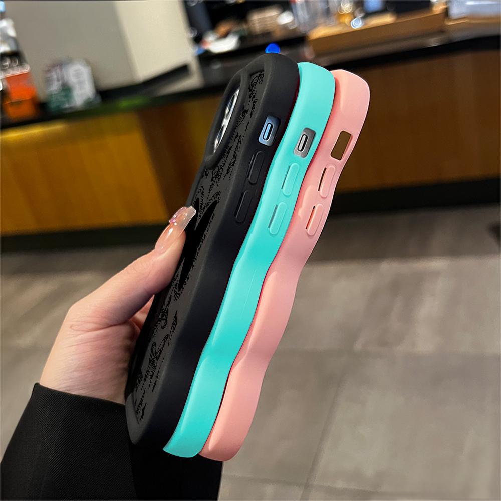 Black Butterfly Soft Phone Cover for Samsung Galaxy A52 A73 A12 A11 S24 Ultra 5G S23 S22 S21 S20 FE Wave Edge Shockproof Protective Rubber Case
