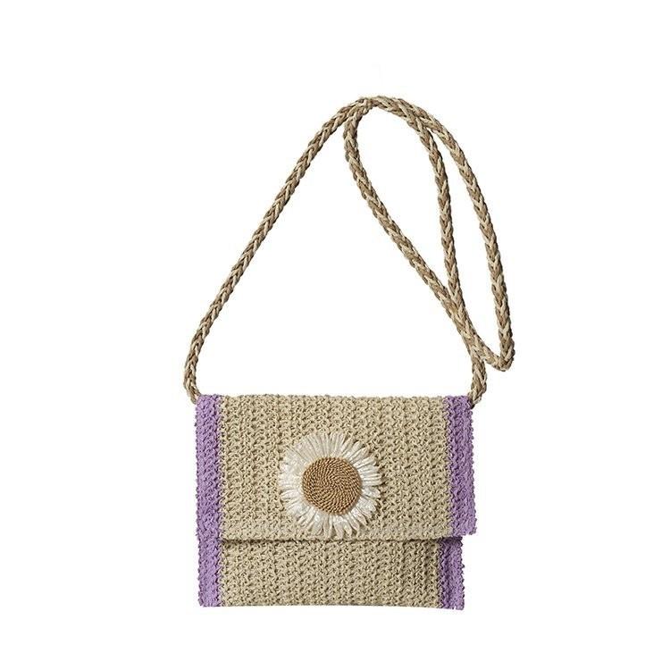 Trendy Soft Polyester Handheld Tote Bag With Zipper Closure In Multiple Colors фиолетовый