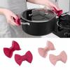 2Pcs Silicone Handle Cover Anti Scald Cooking Oven Glove Creative Kitchen Pot Clip Kitchen Gadgets