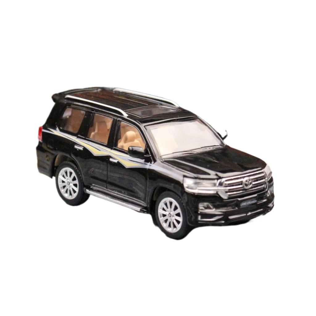 1/64 TOYOTA Land Cruiser LC200 Miniatyrmodell JKM 1/64 Premium SUV Leketøybil Kjøretøy Frie Hjul Støpt Legering Samling Gave