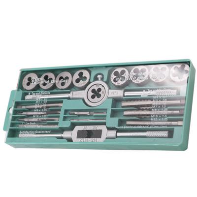 Chiave per maschi e filiere 20 pezzi Chiave per maschi metrici Set professionale M6-M12/M3-M12 Dadi Bulloni Lega di metallo Mano