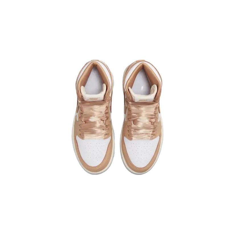 Air Jordan 1 Retro High OG PS Praline Sneakers da Bambino Marrone Bianco Vela FN6621-201