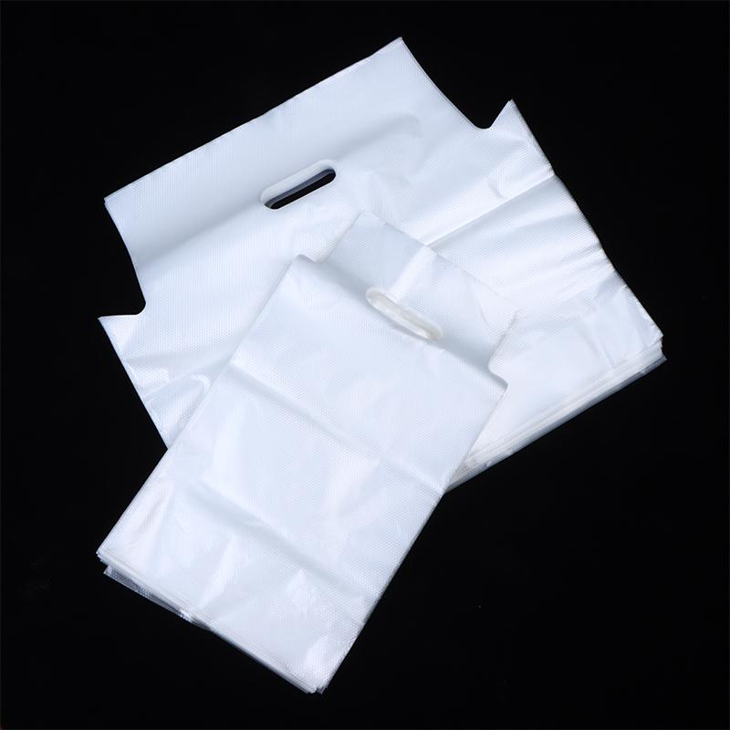 100Pcs Clear Plastic Packaging Bag Single/Double Cup Coffee Take-Away Bags Milk Tea Beverage Storage Bags Tote Carrier Pouches