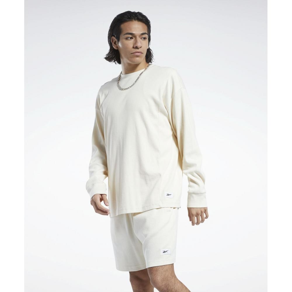 

REEBOK [Sweat 72 Hours Only] Толстовка Natural Dying цвета слоновой кости HG1587