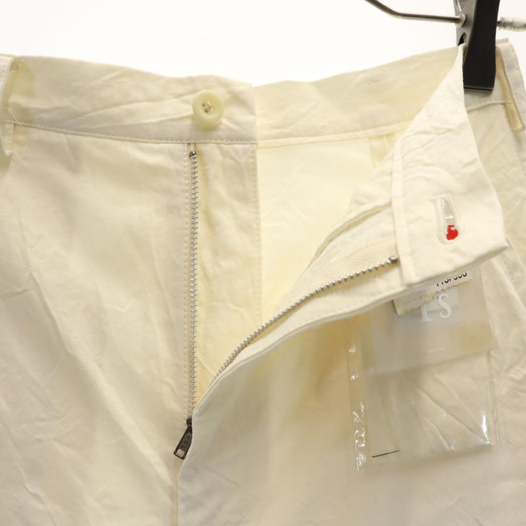 Unused Y's Washer Processing Boot Cut Pants S Ivory Youji Yamamoto Women Used