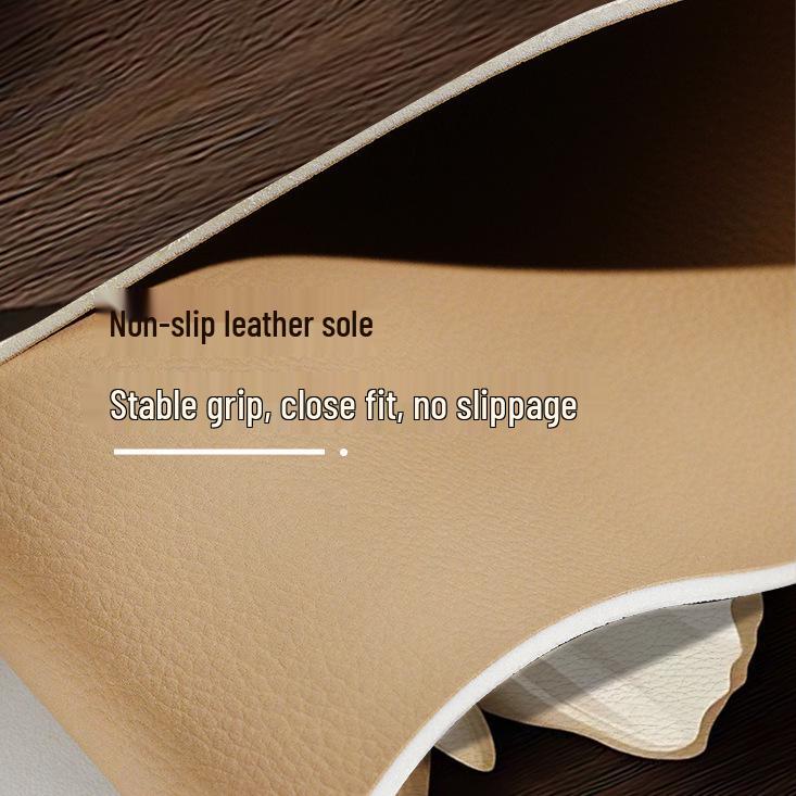 “Napa Leather Butterfly Anti-Slip Bathroom Mat”