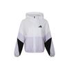 Hooded Zip-Up Woven Jacket Women Jackets White FM9322