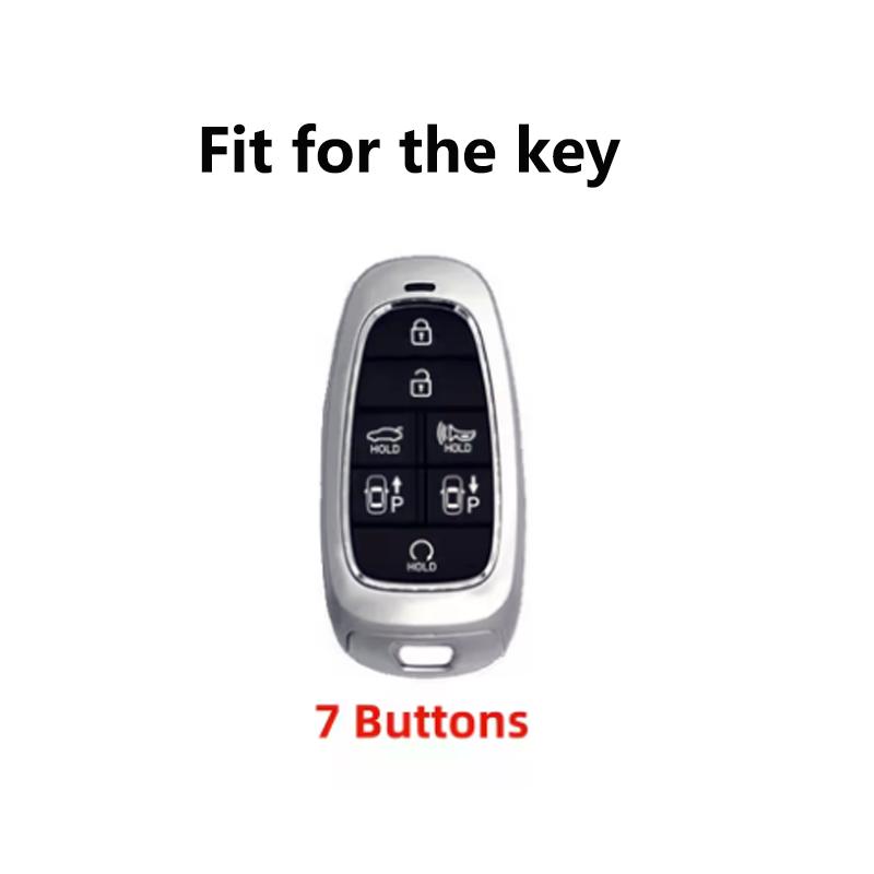 Fashion Tpu 7 Buttons For Hyundai Sonata Nexo Dn8 Santa Fe Tm Tucson Nx4 Staria Ioniq Remote Key Fob Case Cover Fob Accessories