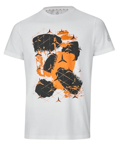 

[Mercedes-Benz] Коллекция Оригинальная футболка со звездным узором, белая, размер S