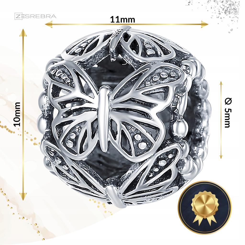 Butterfly Charm Pendant 925 Bead Butterfly Charms Pr S925