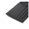 Daks Black Leather Dd Logo Classic Wallet