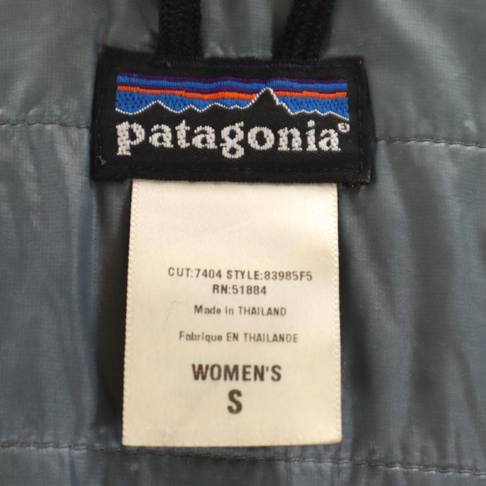 Patagonia 83985F5 Micro Puff Jacket S Charcoal Gray Outdoor Padded Women Used