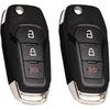 Keyless Entry Remote Control Flip Key Fob Replacement Fits For Ford F-150/F150 2015 2016 2017 2018  - F250 F350 17-22 Explorer Ecosport Ranger Bronco