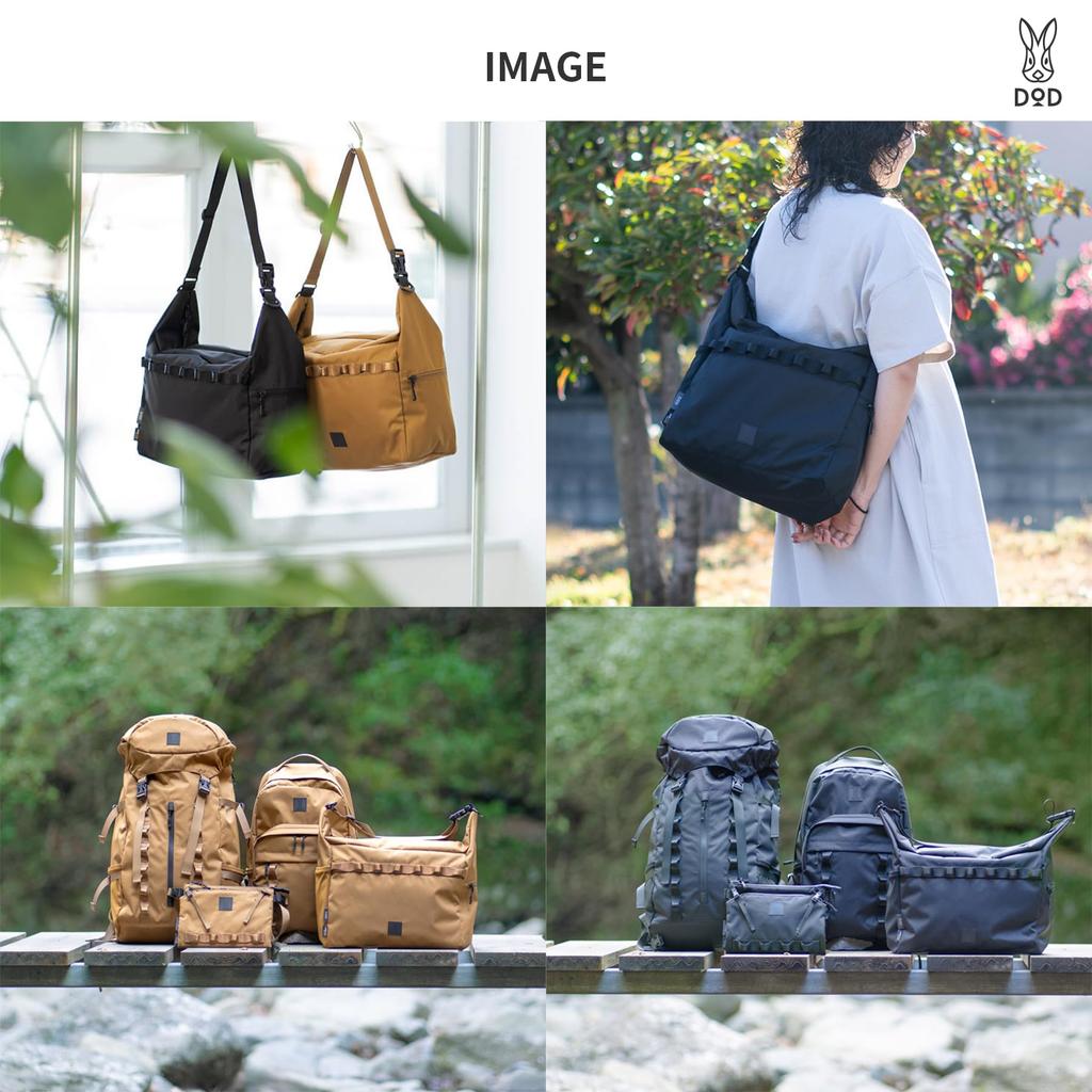 DOD Dekashoba CD Large 24L Shoulder A4 Capacity, Lightweight, Bag, Water-Repellent, Cordura, Size, BA069-CA