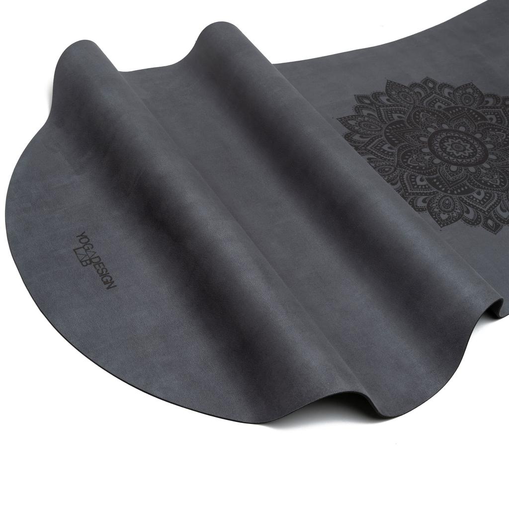 YOGA DESIGN Love Curve Mat Mandala Charcoal 3.5mm