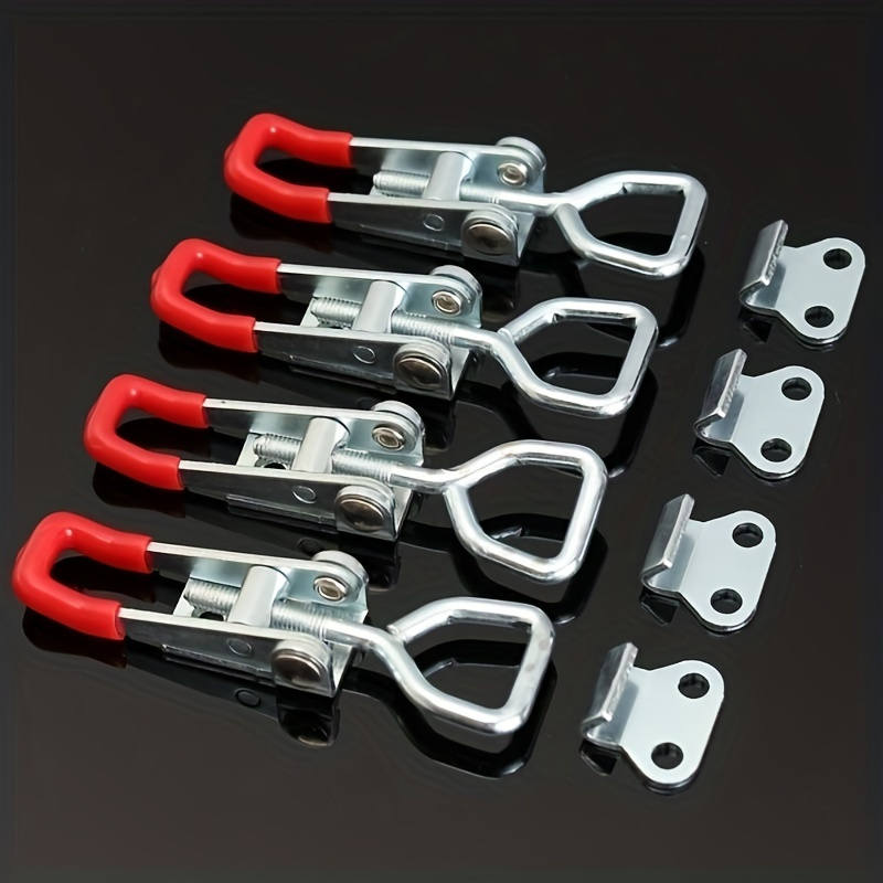 Heavy-Duty Adjustable Locking Latch Steel Swing Bolt Clamp Quick-Release Buckle for Toolbox Cabinet Gate & Industrial Fastening