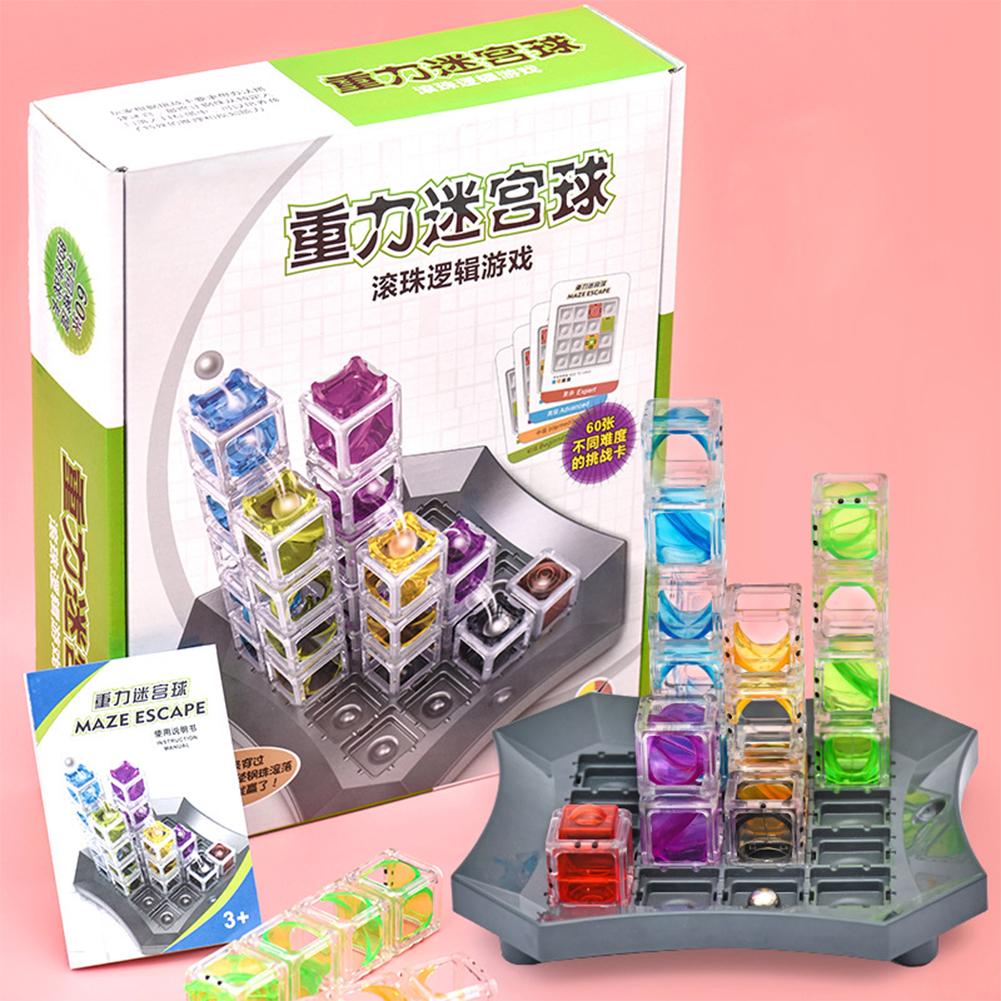 

Maze Marble Run Brain Game Building Project Toys Construction Set Preschool Educational Toys For 4-6 Years Boys Girls 8843 Maze (780g)