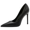 Pointed Single Shoes Women's New Thin Heels Shallow Mouth French Pointed Professional Temperament Fashion High Heels