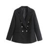 Women's Fashion Solid Color Coarse Texture Vintage Texture Simple Casual Jacket Blazer