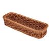 Todai PP Rattan Cutlery Basket, Small (Serves 2), Brown