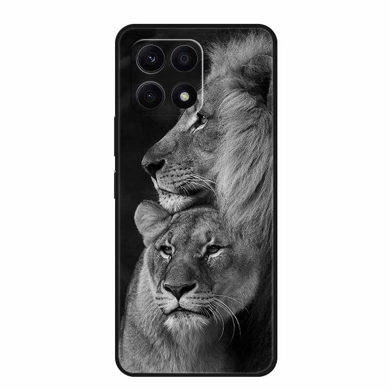 For Honor X6B Case Soft Printed Lion Wolf TPU Silicone Cover for Huawei Honor X6b Case JDY-LX1 Protection HonorX6b Girl Covers