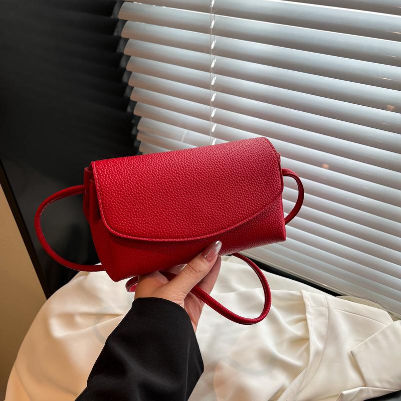 Today's popular bags women's new fashionable and versatile high-quality textured shoulder messenger small square bag