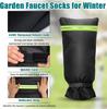 Faucet Cover Outdoor Black Frost-proof Insulated Tap Wrap For Yard Faucets Winter Outdoor Tap Protection Sleeve for Most Faucets
