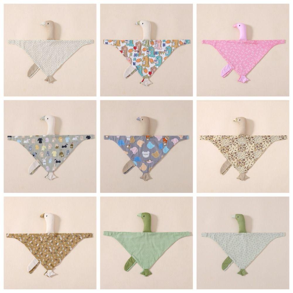 Pure Cotton Newborn Saliva Towel Swan Kid Gooses Snuggle Toy Birthday Gift