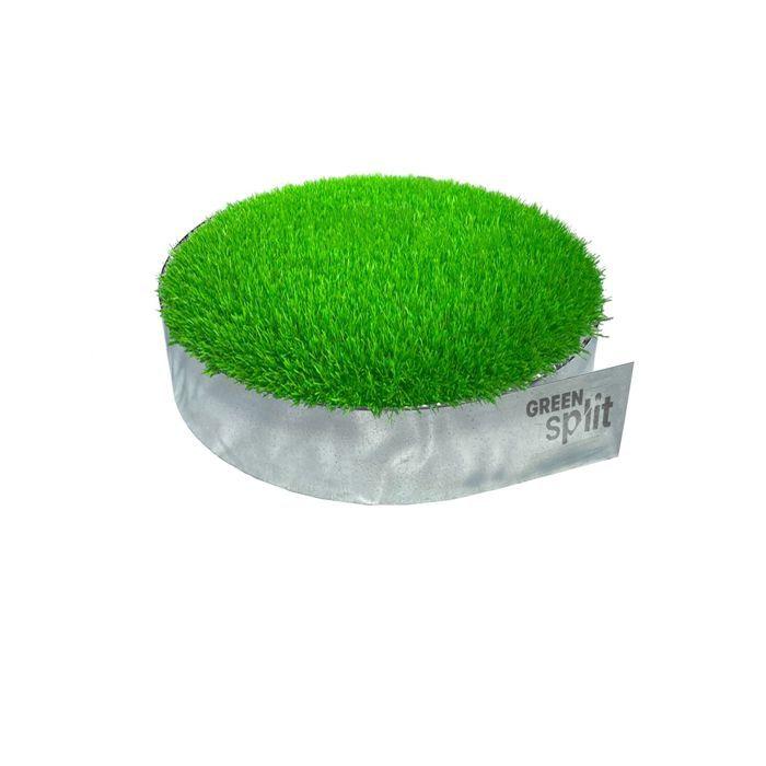 Bordure de gazon en métal aluminiumminium-zinc - Longueur 10m ou 15m, Hauteur 15cm, 20cm ou 25cm - Bordure de parterre et jardin