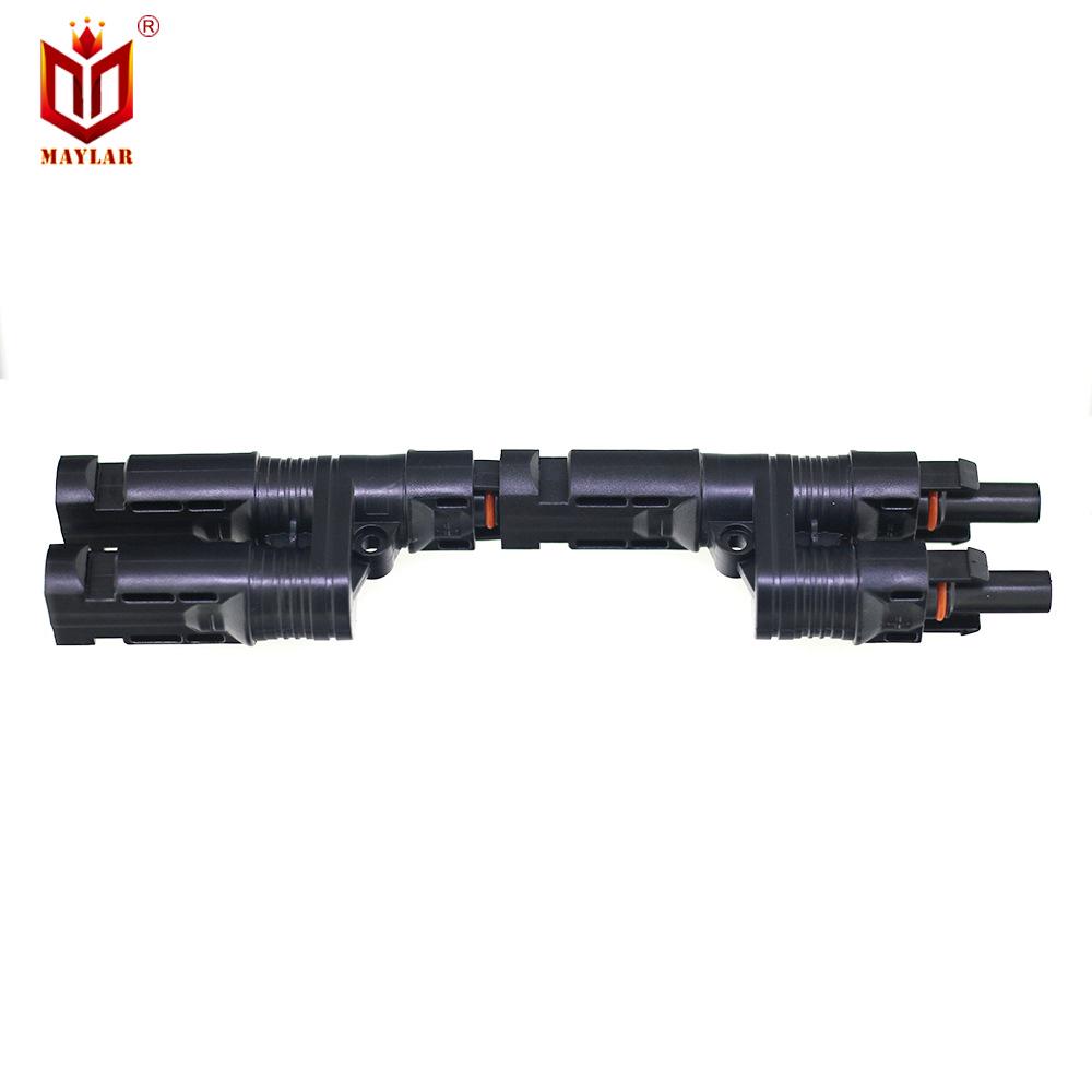 MC4 Solar Connector T-Type IP68 3-Way Waterproof Photovoltaic Connector