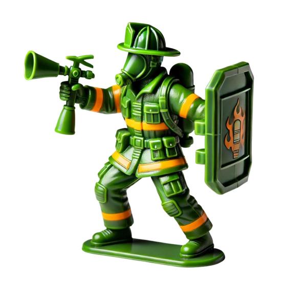 

Yousheng Green Fireman Фигурка Мини Пожарный Солдат Статуэтка Скульптура Модель Игрушки Домашний Офис Настольное Украшение Орнамент A