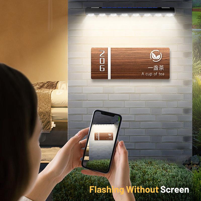 Outdoor Led Solar Wall Sign Light Garden Landscape Light 4/6/8 Led Waterproof Bright Solar Address Lights For Patio Stair Fence