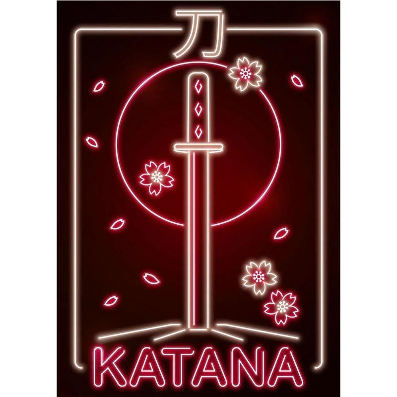 Neon Design, Japanese Wave, Ramen, Sushi, Cat, Fuji, Sakura, Poster, Canvas, Painting, Japanese Food Culture, Wall Art, Kitchen Decor,