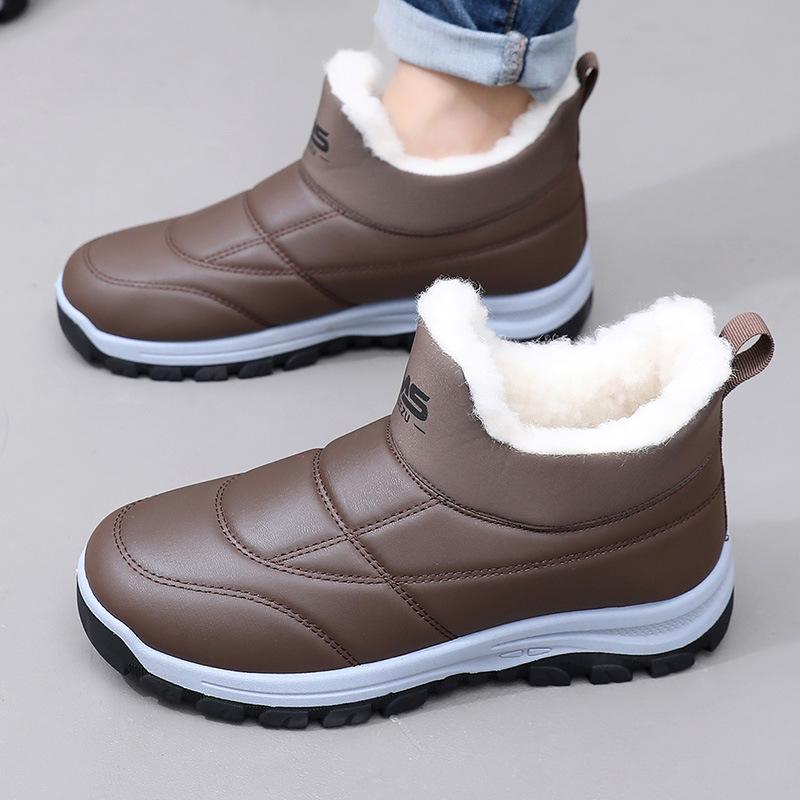 Shoes men's new winter hair generation velvet warm snow boots one pedal non-slip casual comfortable dad shoes