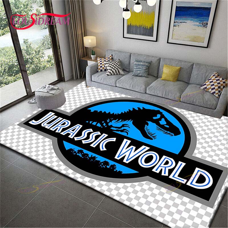 Dinosaur J-Jurassic Park Carpet Room Decor Floor Mats Bedroom Yoga Mat Photography Props Area Rug Birthday Gift Outdoor Rug