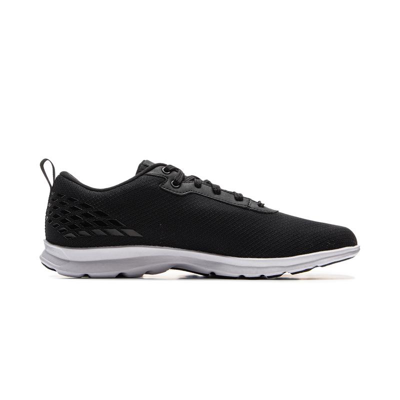 Li-Ning Comfortable Fashion Trendy Shock Absorbing Non-Slip Wear-Resistant Low-Top Casual Running Shoes Men sneaker Black ARSV073-1