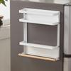 Wallmounted Rack Magnetic Folding Refrigerator Kitchen Storage Solution