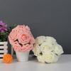 10 st/1 bukett Konstgjord rosblomma Bröllop Brudbukett Bal Heminredning