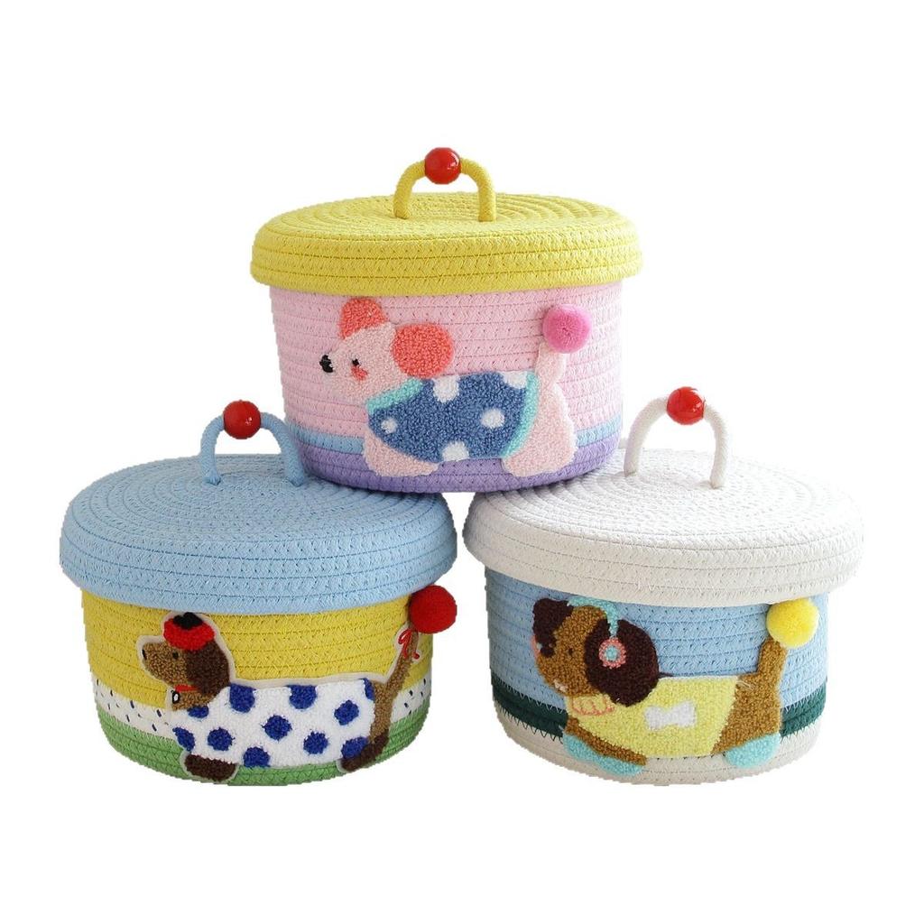 Cartoon Desktop Storage Box, Living Room Coffee Table, Household Storage Basket, Snack, Sundries, Cosmetics Organization