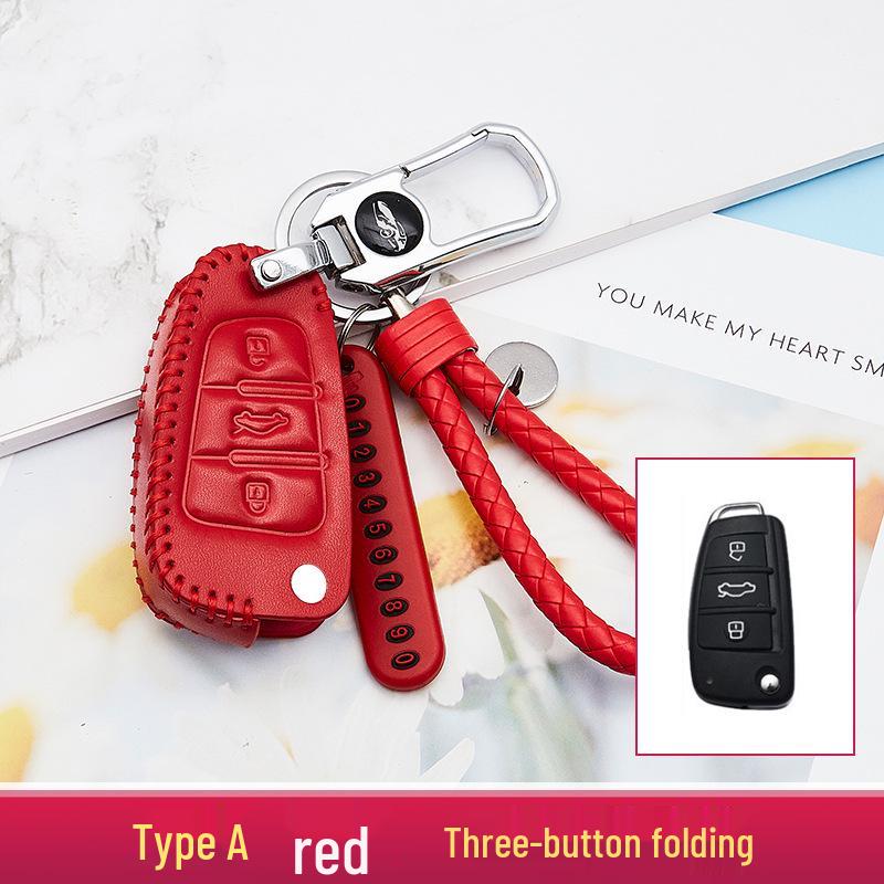 2020 Model Enhanced Car Key Case and Keychain