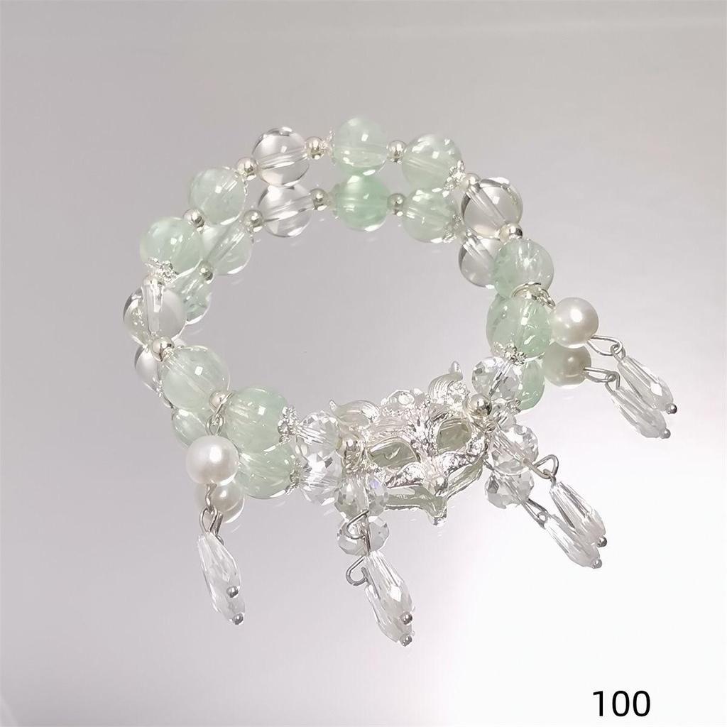 Mori Style Mermaid Crystal Bracelet - Sweet, Versatile Design for Women, Students, and Best Friends.