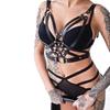 Triple Ring Harness Women Body Fetish Clothing  Clothing