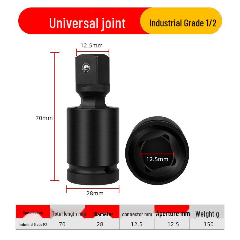 Ultra-Thin Long Thin-Wall Impact Socket Wrench for Motorcycle & Electric Vehicle Repair