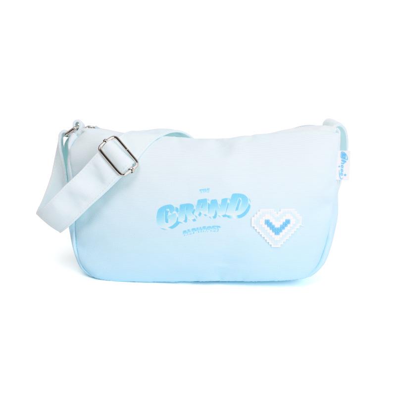 

Весна 2025 Градиентная холщовая сумка-мессенджер для женщин - Дизайн «Подушка дофамина» синий